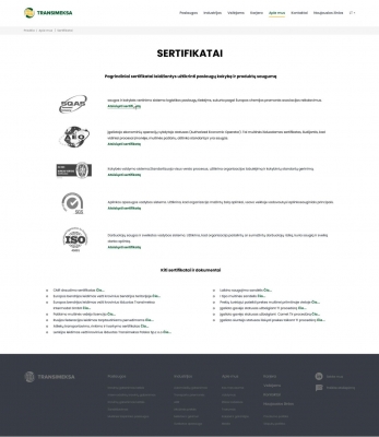 Internetinė svetainė transimeksa.com