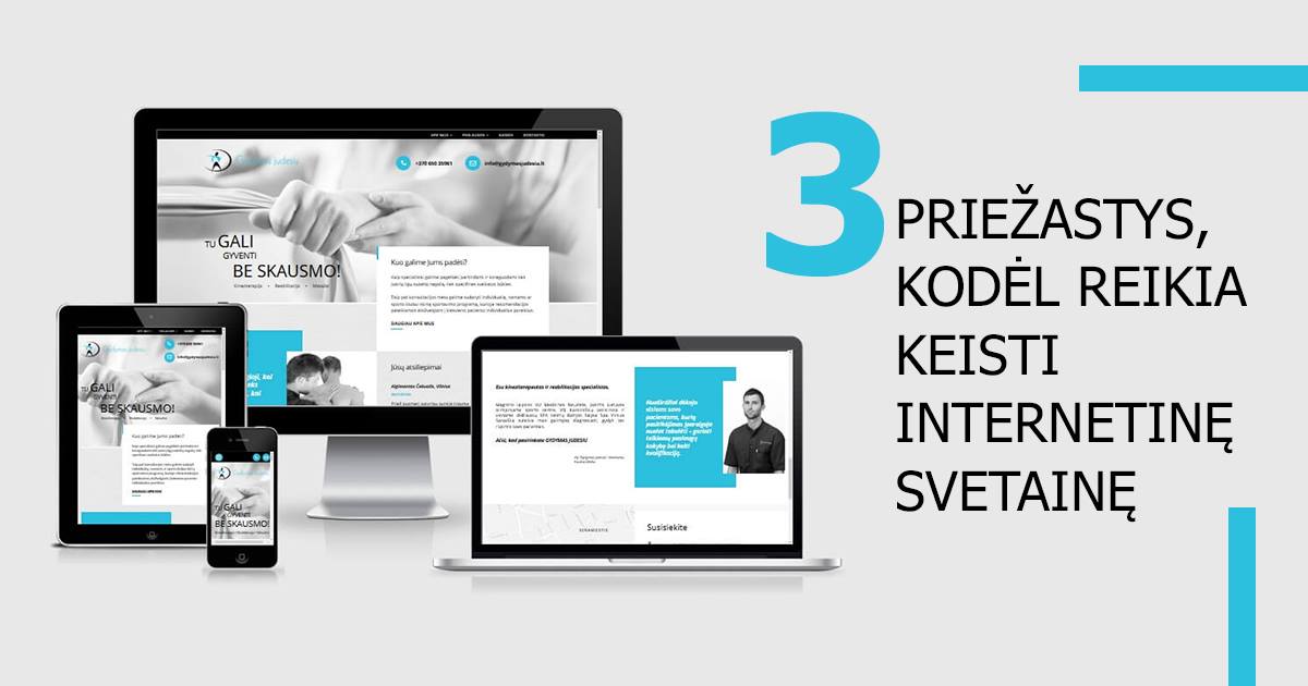 Internetinės svetainės atnaujinimas